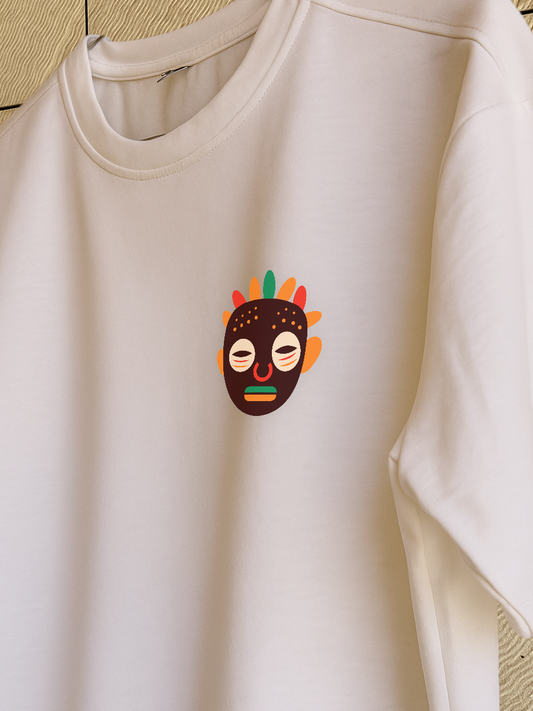 The Spirit – Half over-sized Cotton T-Shirt with a Heritage-Inspired Design