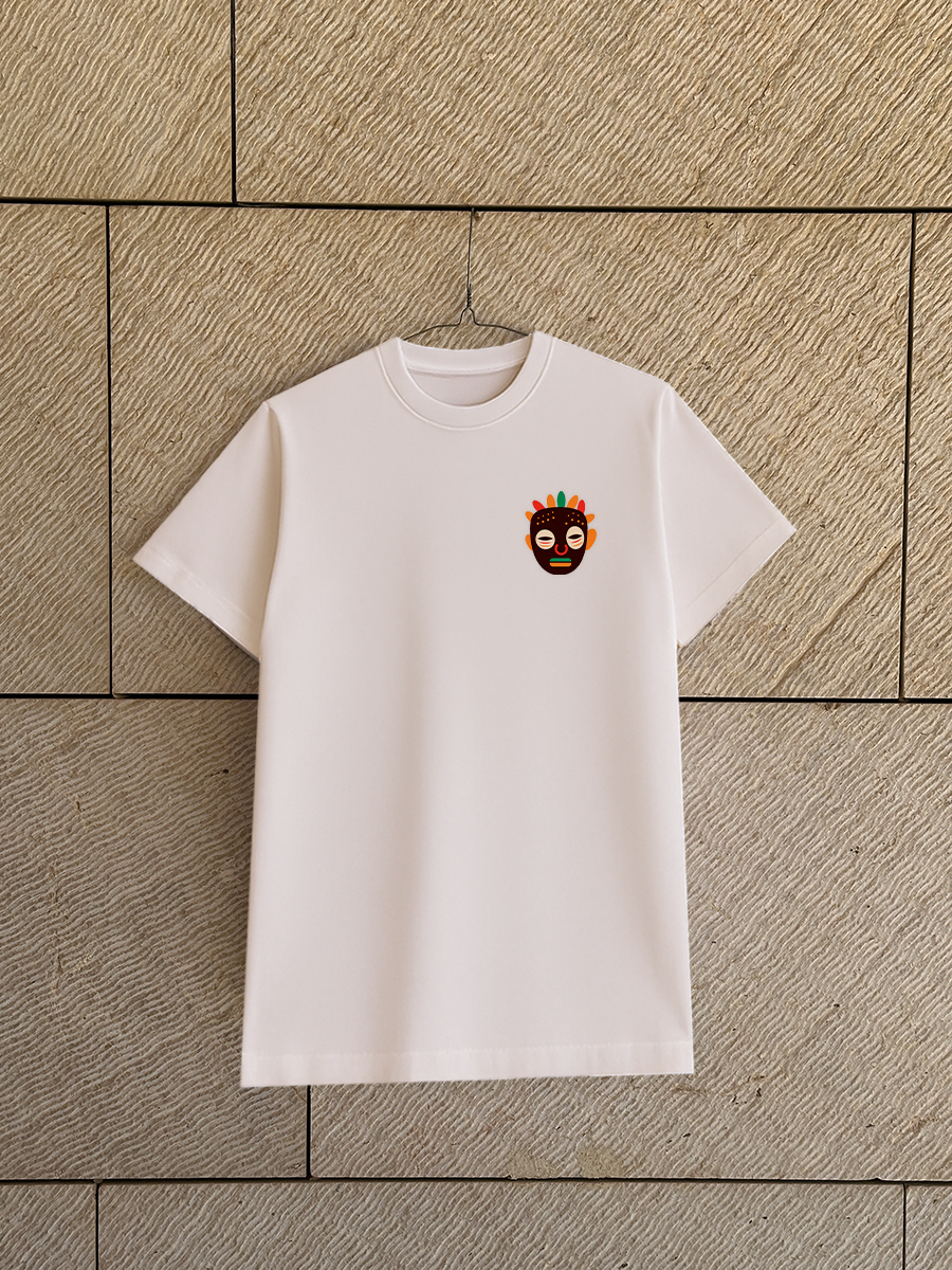 The Spirit ā Half over-sized Cotton T-Shirt with a Heritage-Inspired Design